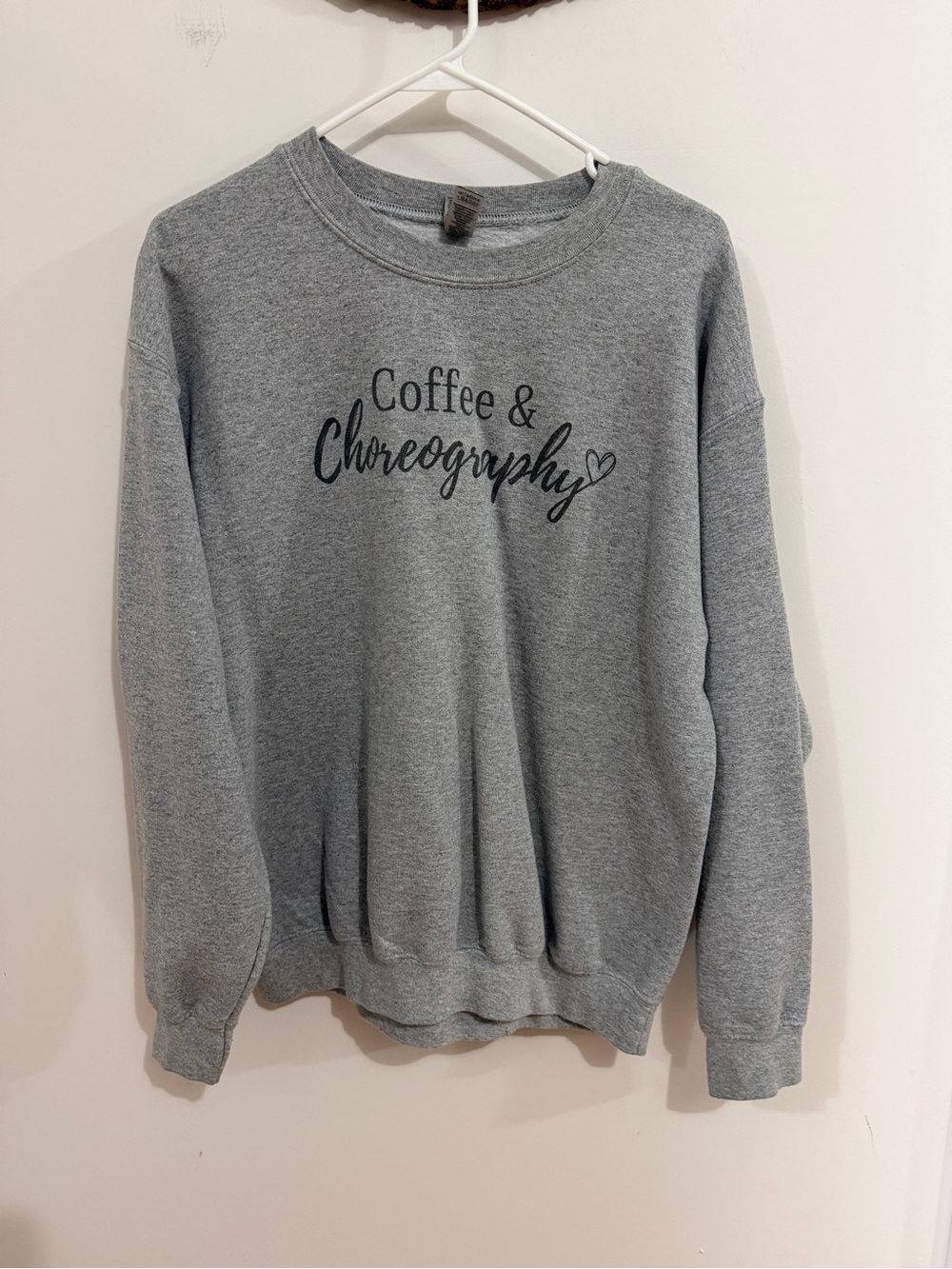 Coffee & Choreography Gray Crewneck Sweatshirt